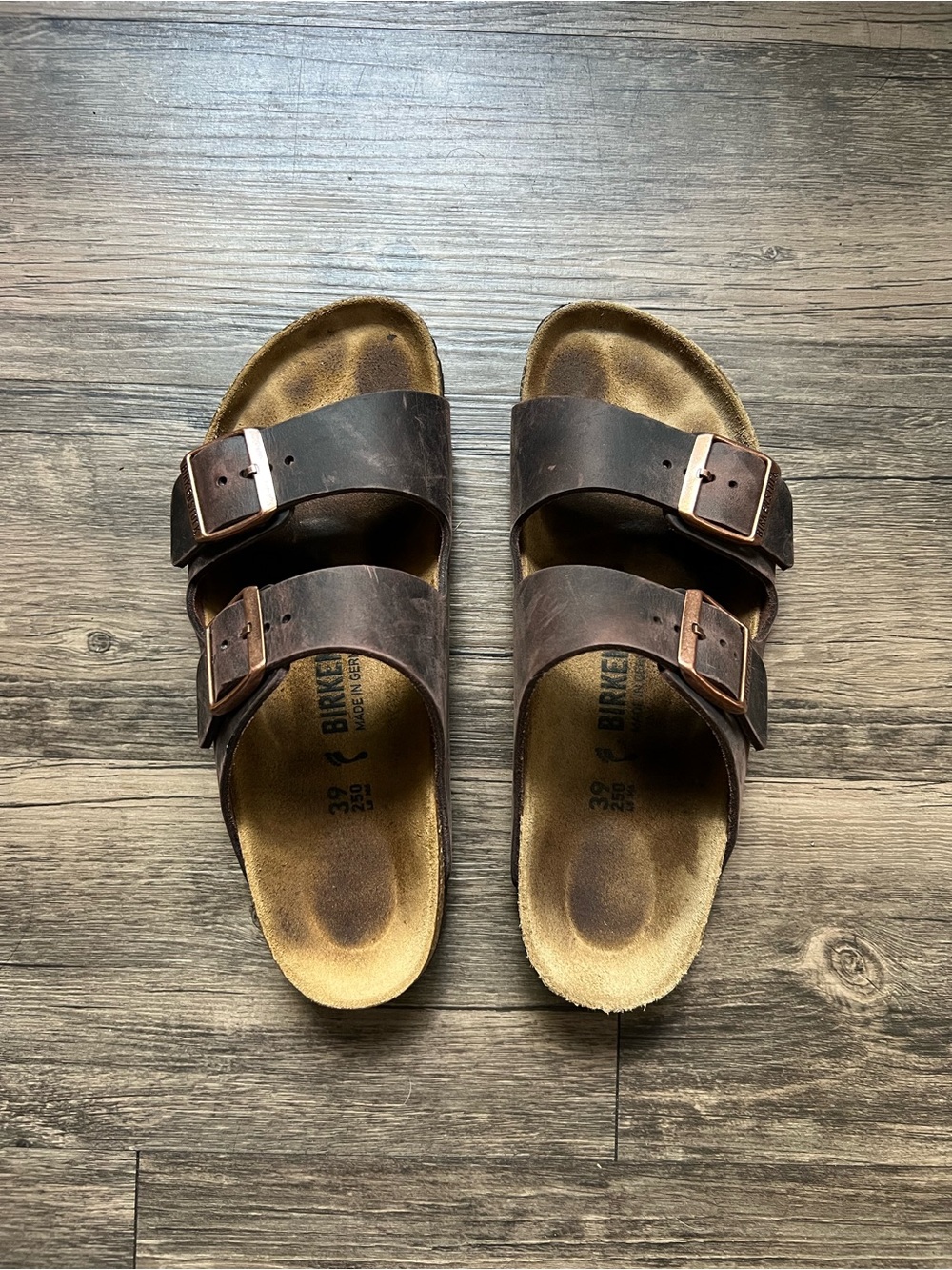 Birkenstock Arizona Brown Oiled Leather Sandals